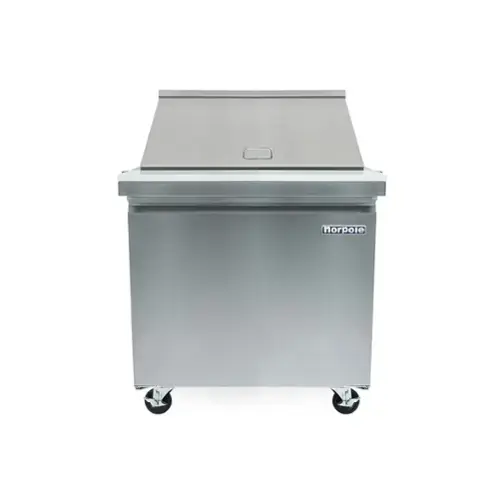 Front. Magic Chef - Commercial 6 cu. ft. Sandwich-Salad Prep Refrigerator in Stainless Steel - Stainless Steel.