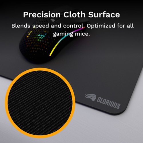 Glorious GMP 2 Edgeless Cloth Gaming Mouse Pad with Spill-proof Surface (XXL) - Black GLOBAL SHIPPING
