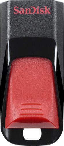  SanDisk - Cruzer Edge 16GB USB 2.0 Type A Flash Drive - Black/Red
