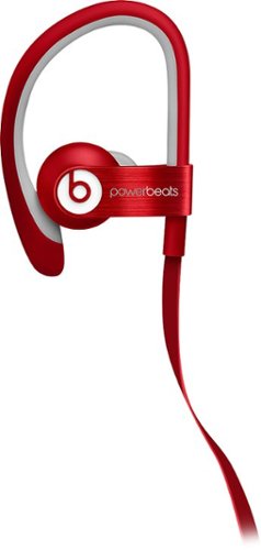  Beats - PowerBeats Clip-On Earbud Headphones - Red