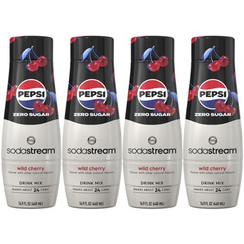 SodaStream - Pepsi Wild Cherry Zero Drink Mix  4-Pack - Red