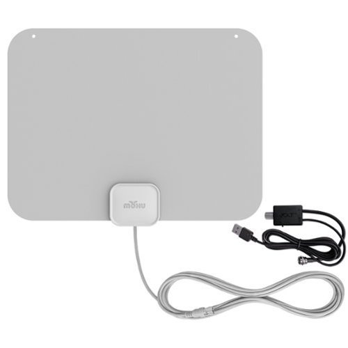Mohu - Leaf Amplified Indoor HDTV Antenna, 60-mile Range