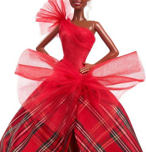 Barbie Signature 2024 Holiday Collectible Doll - Curly Brown Hair GLOBAL SHIPPING