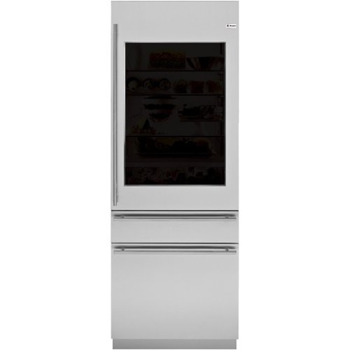  Monogram - European Right Hinge Door Panel Kit for Refrigerators / Freezers - Black/silver/transparent