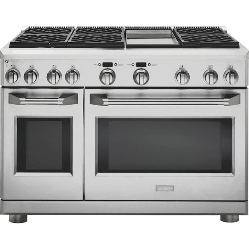  Monogram - 8.9 Cu. Ft. Self-Cleaning Freestanding Double Oven Gas Convection Range - Stainless Steel
