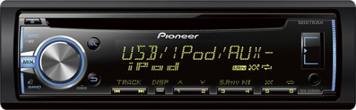  Pioneer - CD - Apple® iPod®-Ready - In-Dash Deck with Detachable Faceplate and Remote - Black/Blue