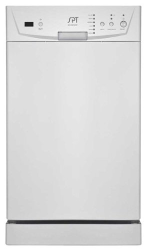  SPT - 18&quot; Front Control Built-In Dishwasher with Stainless Steel Tub - White