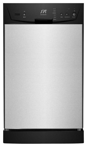  SPT - 18&quot; Front Control Built-In Dishwasher with Stainless Steel Tub - Stainless Steel