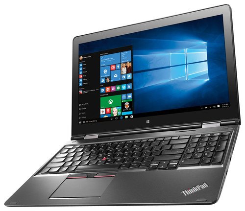  Lenovo - ThinkPad Yoga 2-in-1 15.6&quot; Touch-Screen Laptop - Intel Core i7 - 8GB Memory - 256GB Solid State Drive - Black