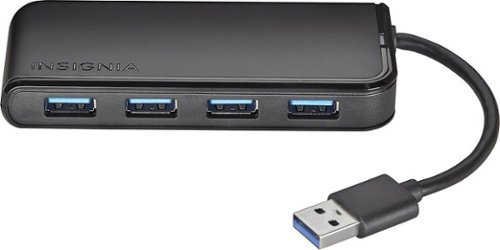  Insignia™ - 4-Port USB 3.0 Hub - Black