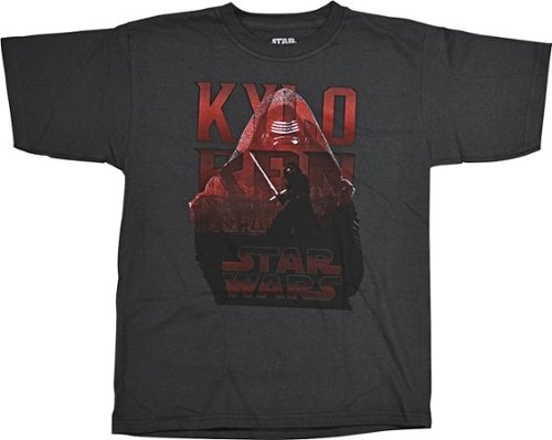  Disney - Star Wars Kylo Ren Children's T-Shirt (Large) - Gray