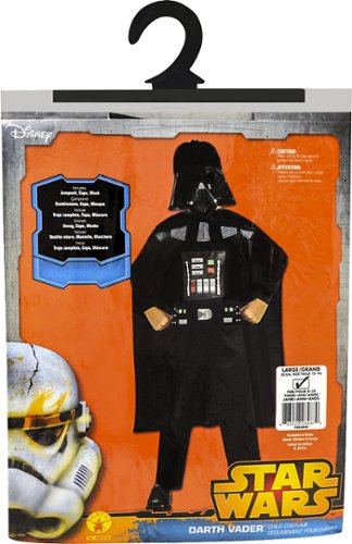  Disney - Darth Vader Children's Costume (Large) - Black
