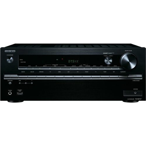  Onkyo - 1225W 7.2-Ch. Network-Ready 4K Ultra HD and 3D Pass-Through A/V Home Theater Receiver - Black
