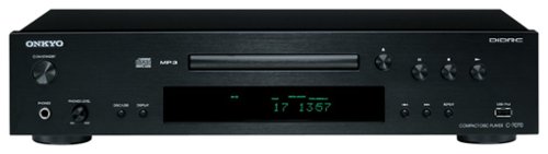 Onkyo - CD Player - Black-Front_Standard 