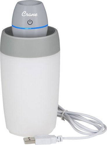 Travel Ultrasonic Cool Mist Humidifier - Gray-Front_Standard 