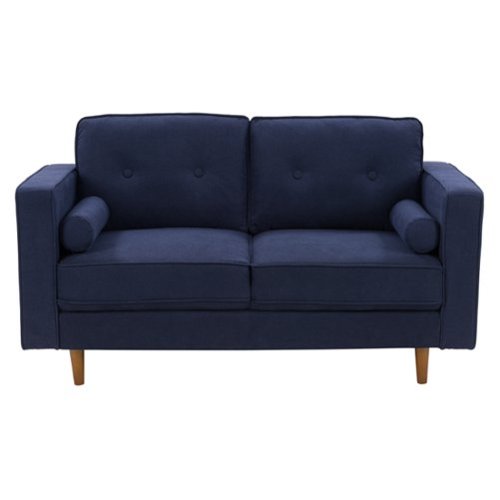 CorLiving - Mulberry 2-Seat Fabric Upholstered Modern Loveseat