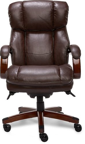  La-Z-Boy - Big &amp; Tall Bonded Leather Executive Chair - Biscuit Brown
