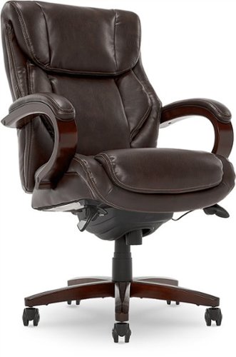 

La-Z-Boy - Bellamy Executive Office Chair - Coffee Brown - Bonded Leather