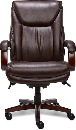  La-Z-Boy - Big &amp; Tall Bonded Leather Executive Chair - Coffee Brown