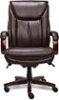 La-Z-Boy - Big & Tall Bonded Leather Executive Chair - Coffee Brown-Front_Standard