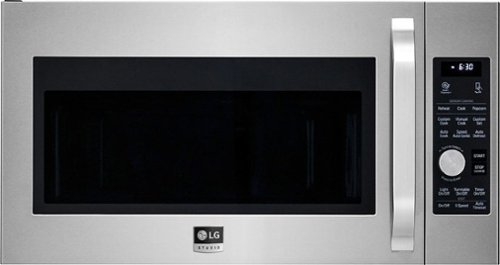 LG - STUDIO 1.7 Cu. Ft. Convection Over-the-Range Microwave with Sensor Cooking - Stainless steel