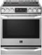 LG - STUDIO 6.3 Cu. Ft. Electric Self-Cleaning Slide-In Range with ProBake Convection - Stainless Steel-Front_Standard