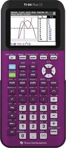  Texas Instruments - TI-84 Plus CE Graphing Calculator - Plum