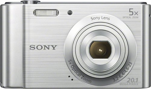  Sony - Cyber-shot DSC-W800 20.1-Megapixel Digital Camera - Silver