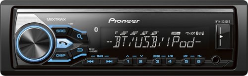  Pioneer - Built-In Bluetooth Apple® iPod®-Ready In-Dash Receiver with Detachable Faceplate and Remote - Black