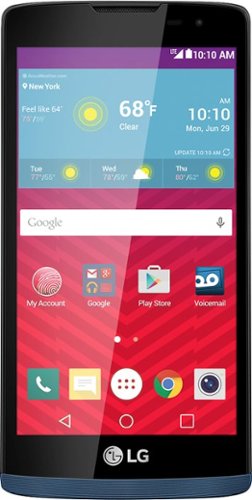  Virgin Mobile - LG Tribute 2 with 8GB Memory Prepaid Cell Phone - Blue (Unlocked)