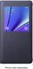 S-View Case for Samsung Galaxy Note 5 Cell Phones - Black/Blue-Front_Standard