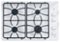 GE - 30" Built-In Gas Cooktop - White on white-Front_Standard