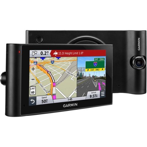  Garmin - dezlCam LMTHD; GPS with Built-In Camera and Bluetooth, Lifetime Map Updates and Lifetime Traffic Updates - Black