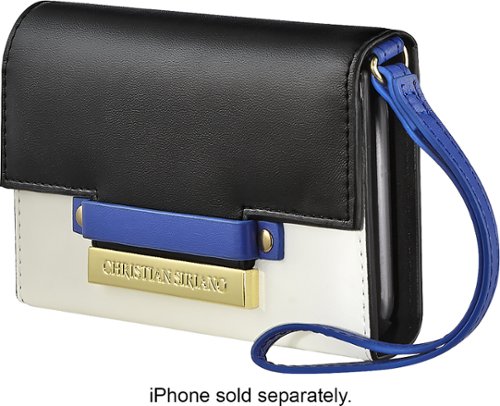  Christian Siriano - Folio Case for Apple® iPhone® 6 Plus and 6s Plus - Black/White/Blue/Gold