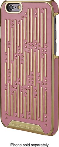  Christian Siriano - Hard Shell Case for Apple® iPhone® 6 and 6s - Pink/Gold