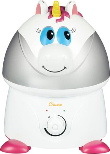 

CRANE - 1 Gal. Adorable Ultrasonic Cool Mist Humidifier for Medium to Large Rooms up to 500 sq. ft. - Unicorn - White/Pink