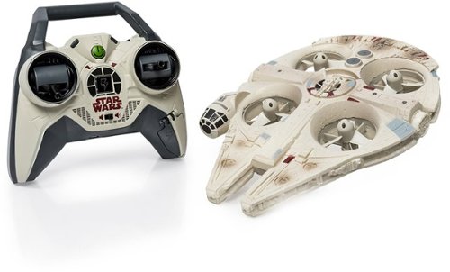  Spin Master - Air Hogs Star Wars Remote-Controlled Ultimate Millennium Falcon Quad-Copter - White