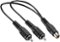Insignia™ - Female-to-Male RCA Y-Adapter - Black-Front_Standard