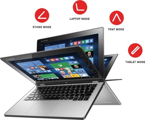  Lenovo - Yoga 2 2-in-1 11.6&quot; Touch-Screen Laptop - Intel Pentium - 4GB Memory - 500GB Hard Drive - Black