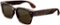 Meta - Fury - Smart AI glasses for Women, Men—Meta AI, 12MP Camera, Live Translate—8+ Hour Battery—Green Lenses - Mahogany-Front_Standard