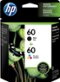 HP - 60 2-Pack Standard Capacity Ink Cartridges - Black/Tri-color-Front_Standard