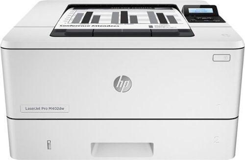  HP - LaserJet Pro m402dw Wireless Black-and-White Printer - Gray