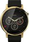 Motorola - Moto 360 2nd Generation Men's Smartwatch 46mm Stainless Steel - Gold/Black Leather-Front_Standard