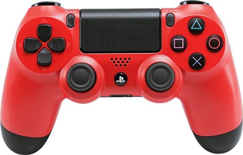  Sony - DUALSHOCK 4 Wireless Controller for PlayStation 4 - Magma Red
