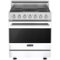 Viking - 4.7 Cu. Ft. Self-Cleaning Freestanding Electric Convection Range - White-Front_Standard