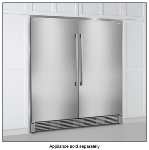 Double Collar Trim Kit for Select Electrolux All Refrigerator and All Freezer models - Stainless Steel-Front_Standard 