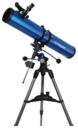  Meade - Polaris 114mm German Equatorial Reflector Telescope - Blue/Black