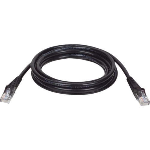 Tripp Lite - 25' N001 Series RJ-45 Snagless Molded CAT-5e Patch Cable - Black