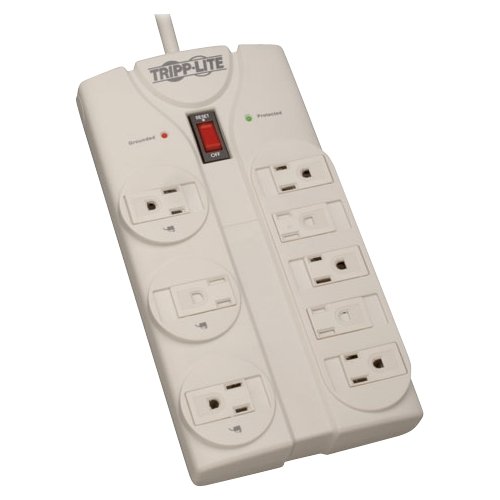 Tripp Lite - Protect It! 8-Outlet Surge Protector - Light Gray