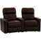 Octane Seating - Turbo XL700 Curved 2-Seat Power Recline Home Theater Seating - Brown-Front_Standard